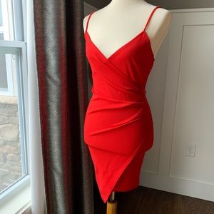 Red Stretch Mini Dress